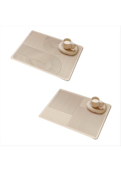 Yemekler Kurutma Ped Su Emici Kahve Makinesi Pedi Hızlı Kuruyan Tezgah Üstü Halı Kaymaz Drenaj Pedi A (Yurt Dışından)