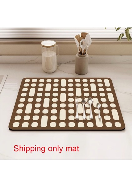 Yemekler Kurutma Ped Su Emici Kahve Makinesi Pedi Hızlı Kuruyan Tezgah Üstü Halı Kaymaz Drenaj Pedi A (Yurt Dışından) modelleri