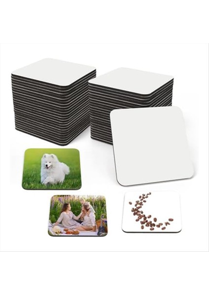 24 Adet Süblimasyon Bardak Altlıkları Boş Mdf Destekli Isı Transfer Bardak Altlıkları Diy Boyama Sanat El Sanatları 3 9 x 3 9 Inç (Yurt Dışından) modelleri