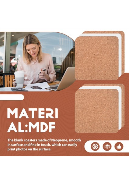 20 Adet Süblimasyon Bardak Altlıkları Boş Mdf Destekli Isı Transfer Bardak Altlıkları Diy Boyama Sanat El Sanatları 3 9 x 3 9 Inç (Yurt Dışından) indirimleri