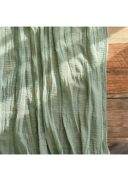 Masa Runner Boho Gazlı Bez Masa Masa Koşucu Rustik Sheer Runner Düğün Bebek Duş Masası Süslemeleri 90X400CM (Yurt Dışından) fırsatları