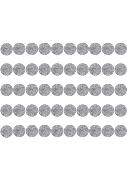 50PCS Yuvarlak Şekilli Masa Sandalyesi Mobilya Bacağı Keçe Mat Pedi Gri (Yurt Dışından)