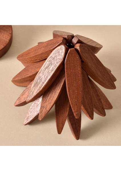 2 Set Ahşap Ağaç Bardak Altlıkları Ahşap Yalıtım Paspası Istiflenebilir Ağaç Bardak Altlıkları 4 Ahşap Trivet Coaster (Yurt Dışından) modelleri