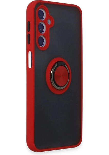 Samsung Galaxy M34 5g Kılıf Montreal Yüzüklü Silikon Kapak - Kırmızı (K95) fiyatları