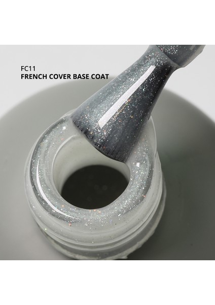 French Cover Rubber Base Coat FC11, Işıltılı Rakı Beyazı 10 ml fiyatları
