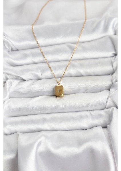 316L Çelik Zincir Gold Renk Minimal Kutup Yıldızı Model Kadın Kolye fiyatları