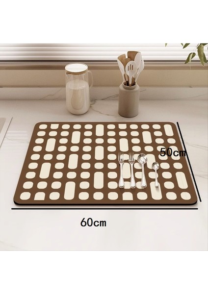 Yemekler Kurutma Ped Su Emici Kahve Makinesi Pedi Hızlı Kuruyan Tezgah Üstü Halı Kaymaz Drenaj Pedi B (Yurt Dışından) fırsatları