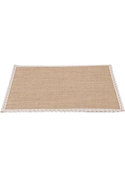 16PCS Keten Masa Paspas Placemat Seti Doğal Jüt Dokuma Sofra Takımı Mat Düğün Dekorasyonu (Yurt Dışından) fiyatları