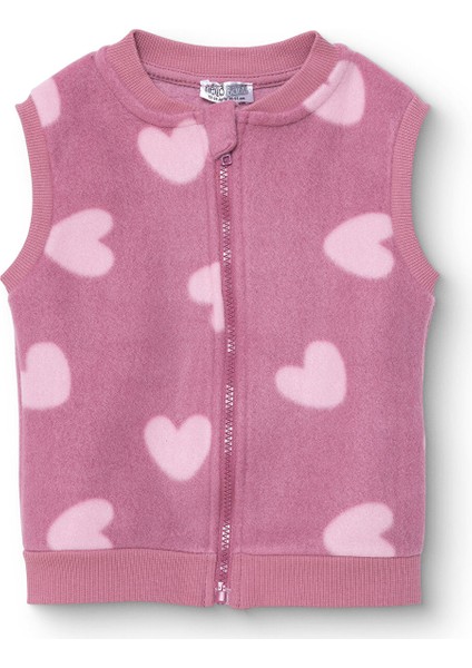 Kız Bebek Polar Yelek Atlet Kol