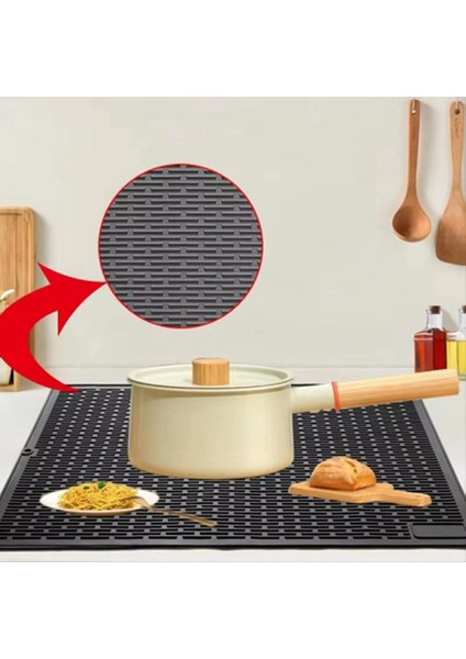 Silikon Soba Koruma Padi Fırın Koruma Kapak Tahliye Yastığı Kolay Silikon Yalıtım Pedi Gri (Yurt Dışından) indirimleri