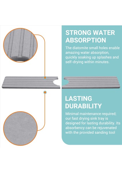 Mutfak Lavabosu Için Musluk Paspası Musluk Paspası Mutfak Tezgahı Için Kurutma Paspası Mutfak Lavabosu Sıçrama Koruyucusu Kurutma Mat 60X10CM (Yurt Dışından) indirimleri