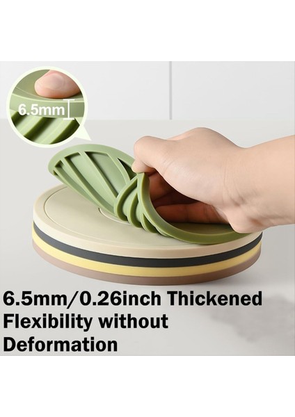 6 Kalınlaştırılmış Pot Tutucu Pad 1 Altın Üçgen Tutucu Mutfak Için Slip Pedleri Sıçır Saksı Restoran Seramik Bardak (Yurt Dışından) fırsatları