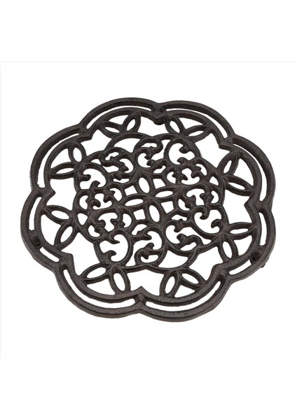 Yuvarlak Dökme Demir Trivet Demir Isı Izleme Trivet Slip Olmayan Şişkinler Mutfak Yemek Masa Dekoru Için Vintage Desen (Yurt Dışından) fiyatları