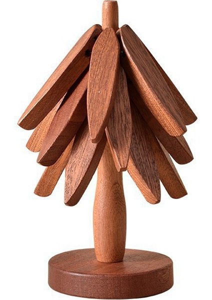 2 Set Ahşap Ağaç Bardak Altlıkları Ahşap Yalıtım Paspası Istiflenebilir Ağaç Bardak Altlıkları 4 Siyah Ceviz Trivet Coaster (Yurt Dışından) indirimleri