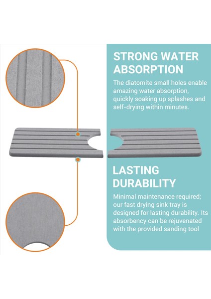 Mutfak Lavabosu Için Musluk Paspası Musluk Paspası Mutfak Tezgahı Için Kurutma Paspası Mutfak Lavabosu Sıçrama Koruyucusu Kurutma Mat 40X10CM (Yurt Dışından) indirimleri