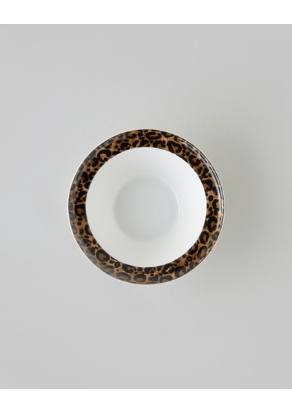Leopardo Bone Porselen Yemek Takımı 24 Parça 6 Kişilik Kahverengi