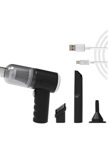 Kablosuz Şarjlı Elektrikli Süpürge Elde Taşınabilir Ev - 3-In-1 El Araba Süpürgesi