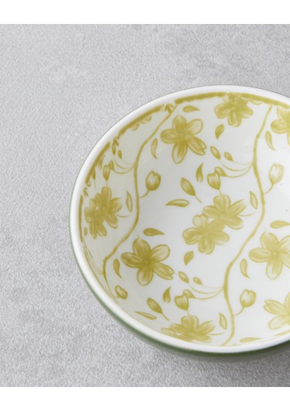 Plantopia Porselen Çerezlik 9 cm Beyaz - Yeşil modelleri