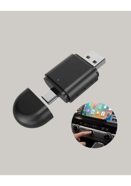 Kablosuz Carplay Adaptörü – Usb-A & Type-C Uyumlu Hızlı Bağlantı Cihazı fiyatları