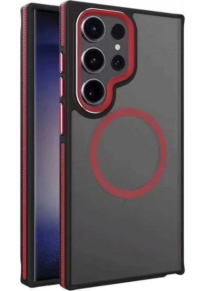 Joko Samsung Galaxy S23 Ultra Winner Magsafe Kapak - Kırmızı (K95)