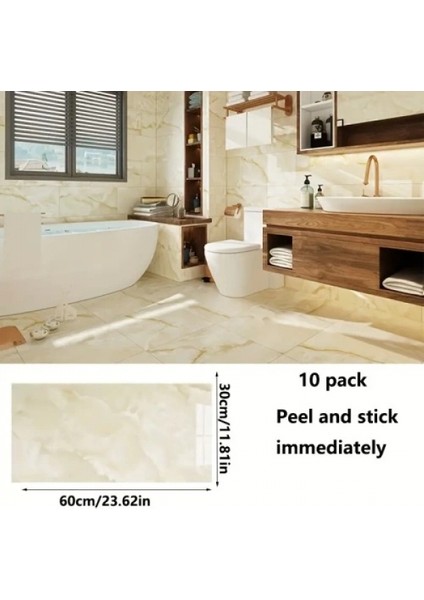 Sarı Mermer Desenli Alüminyum Plastik Duvar Stickerı modelleri