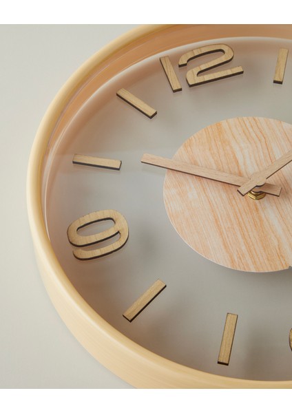 Cara Duvar Saati 30 cm Krem fırsatları