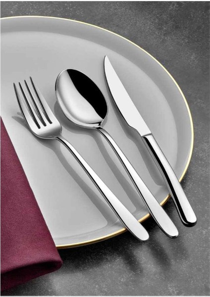 Miray Sade 60 Parça 12 Kişilik Çatal Kaşık Takımı 304 Kalite 3mm (Bıçaksız) fiyatları