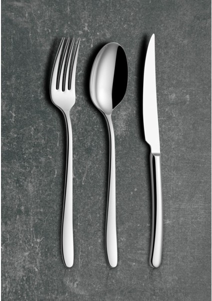 Miray Sade 60 Parça 12 Kişilik Çatal Kaşık Takımı 304 Kalite 3mm (Bıçaksız) modelleri