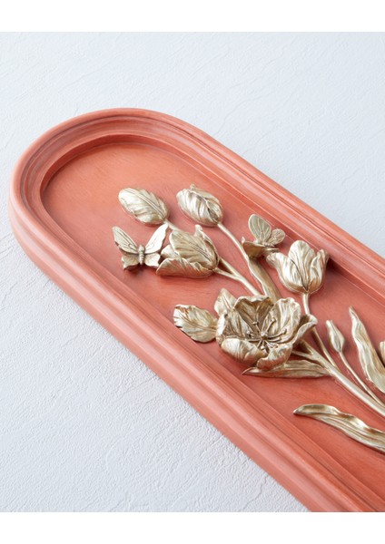 Flower Branch Duvar Aksesuarı 13,5X3X35 cm Turuncu fiyatları