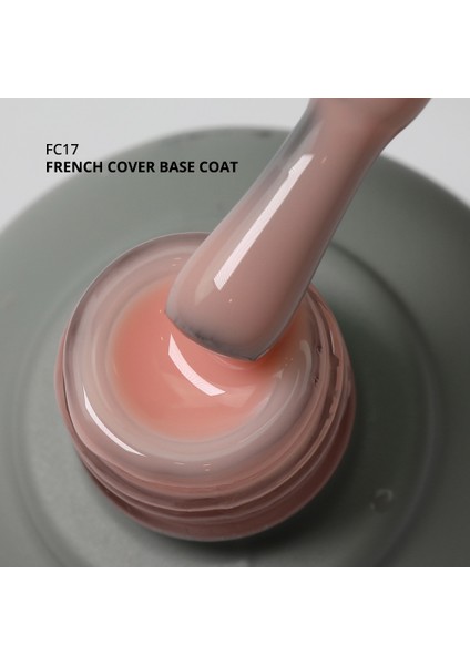 French Cover Rubber Base Coat FC17, Sütlü Natural 10 ml modelleri