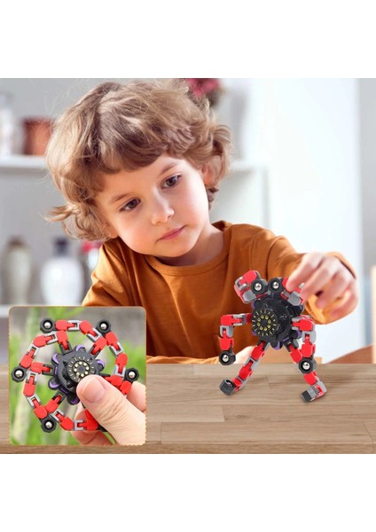 Robota Dönüşen Kırmızı Stres Çarkı modelleri