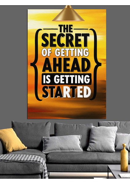 Sırrı Sakla Motivasyon Yazısı Dekoratif Kanvas - Mdf Ahşap Tablo modelleri