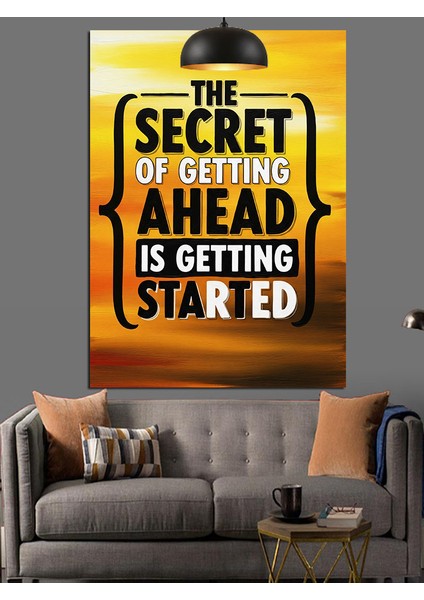 Sırrı Sakla Motivasyon Yazısı Dekoratif Kanvas - Mdf Ahşap Tablo indirimleri