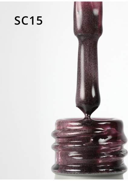 Korean Cat Eye, Silky Cat Eye, Kedi Gözü Oje, SC15 Bordo Mürdüm, 10 ml modelleri