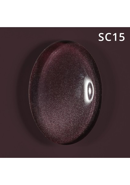 Korean Cat Eye, Silky Cat Eye, Kedi Gözü Oje, SC15 Bordo Mürdüm, 10 ml fırsatları