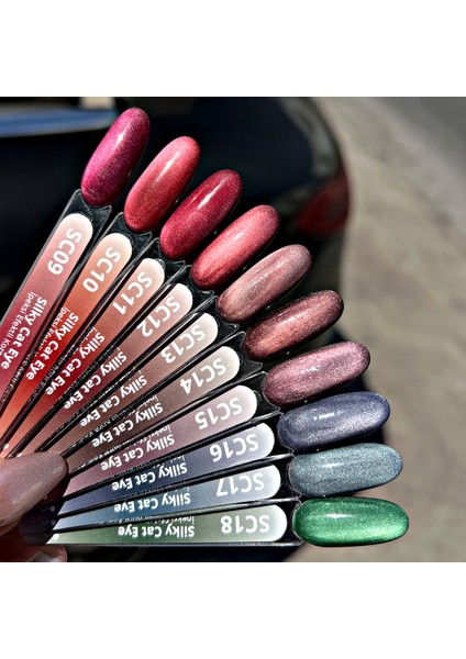 Korean Cat Eye, Silky Cat Eye, Kedi Gözü Oje, SC15 Bordo Mürdüm, 10 ml indirimleri