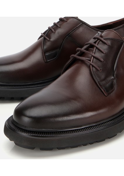 02AYH312090A480 ERKEK Deri Kahverengi Bağcıklı Günlük Ayakkabı modelleri