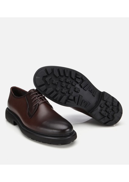 02AYH312090A480 ERKEK Deri Kahverengi Bağcıklı Günlük Ayakkabı