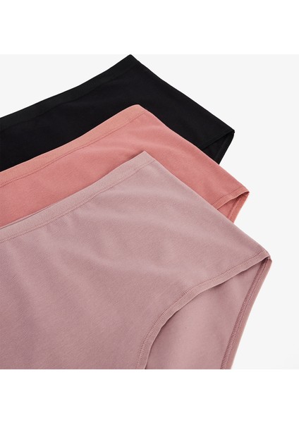 Çok Renkli Earth Tones 3lü Highwaist Slip Külot fiyatları