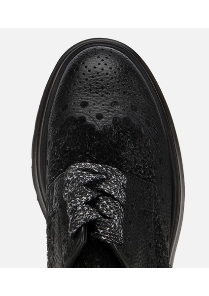 02AYH312350A100 ERKEK Deri Siyah Kırçıllı Yüksek Tabanlı Günlük Ayakkabı indirimleri