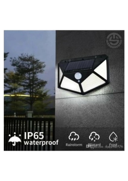 Solar Bahçe Aydınlatma Lambası 100 LED