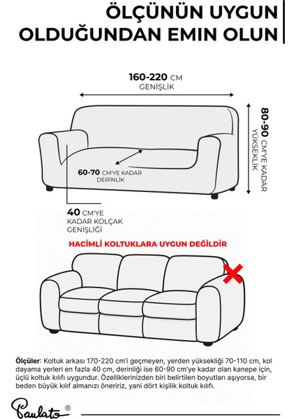Lastikli Esnek ve Yıkanabilir Piliseli Vanilya 3 Kişilik Koltuk Örtüsü fiyatları