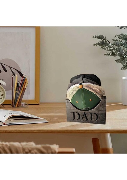 Ahşap Şapka Tutucu Tasarlanmış Beyzbol Şapkası Braket Raf Ahşap Kutu Kapalı Masa Şapka Depolama Rafı (Yurt Dışından) fırsatları