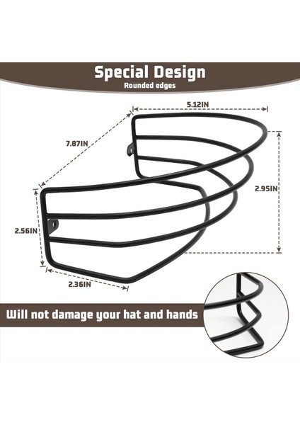 Duvar ve Kapı Için 2 Paket Şapka Rafı Beyzbol Kapakları Için Metal Şapka Organizatörleri Depolama Askı Güçlü Top Kapak Tutucusu (Yurt Dışından) fırsatları