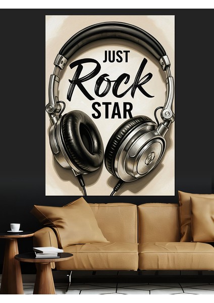 Müzik Dinle Kulaklık Posteri Dekoratif Kanvas - Mdf Ahşap Tablo modelleri