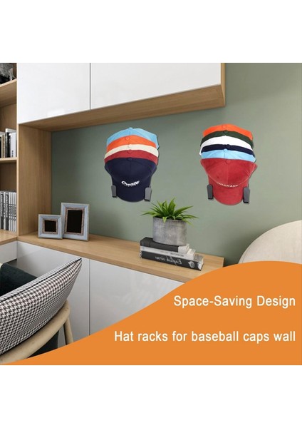 3 Çift Şapka Rafı Şapka Kancaları Duvar Şapkası Tutucu Şapka Ekran Güçlü Şapka Askı Braketi Şeffaf (Yurt Dışından) modelleri