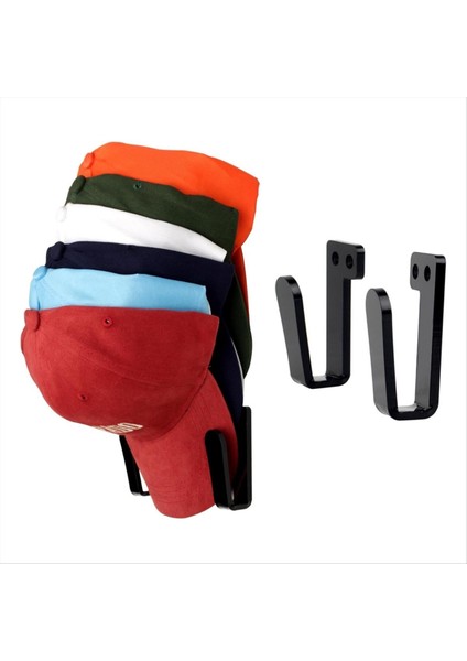 3 Çift Şapka Rafı Şapka Kancaları Duvar Şapkası Tutucu Şapka Ekran Güçlü Şapka Askı Braketi Şeffaf (Yurt Dışından) fırsatları