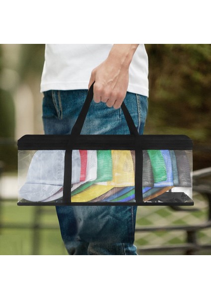 Taşıma Kulplu Şapkalar Organizatör Şeffaf Şapka Depolama Beyzbol Şapkaları Için Geniş Şapka Depolama Çantası (Yurt Dışından) fırsatları