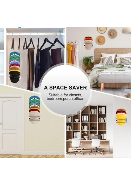 Duvar ve Kapı Için Şapka Rafı 4 Paket Metal Beyzbol Şapka Organizatörü Beyzbol Kapakları Için Şapka Depolama 40 Kapak Tutabilir (Yurt Dışından) modelleri