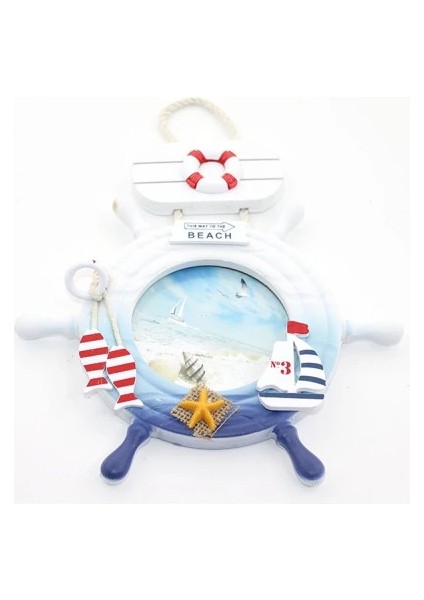 Ahşap Marin Dümenli Çerçeve Model 3